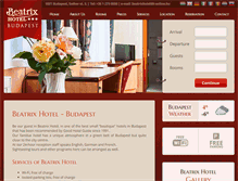 Tablet Screenshot of beatrixhotel.hu